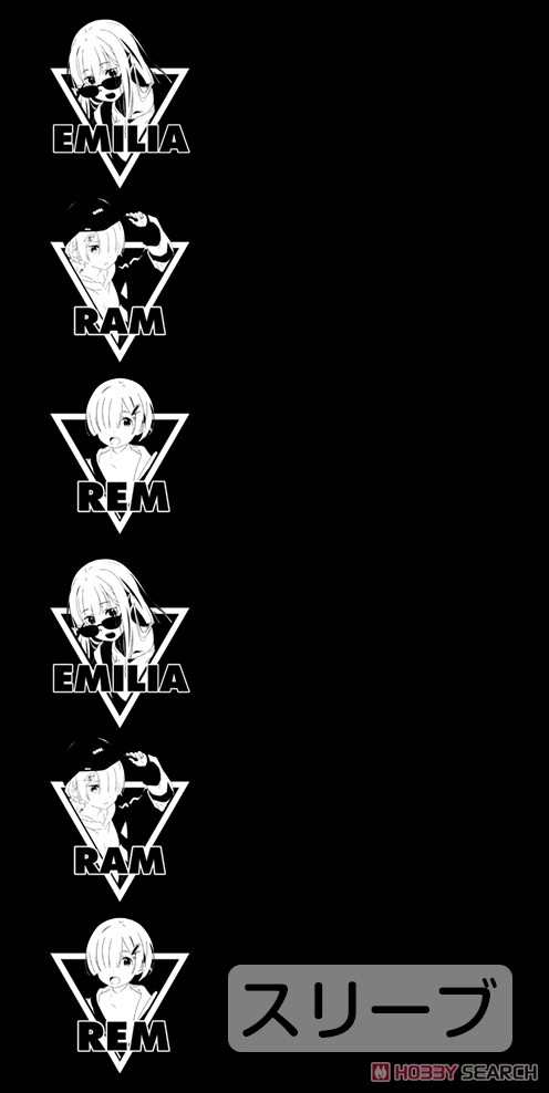 エミリア 袖リブロングスリーブTシャツ ストリートファッションVer./BLACK-L 3