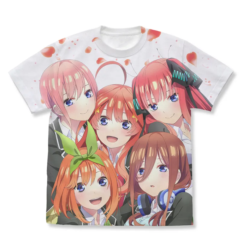 五等分の花嫁∬ フルグラフィックTシャツ/WHITE-M