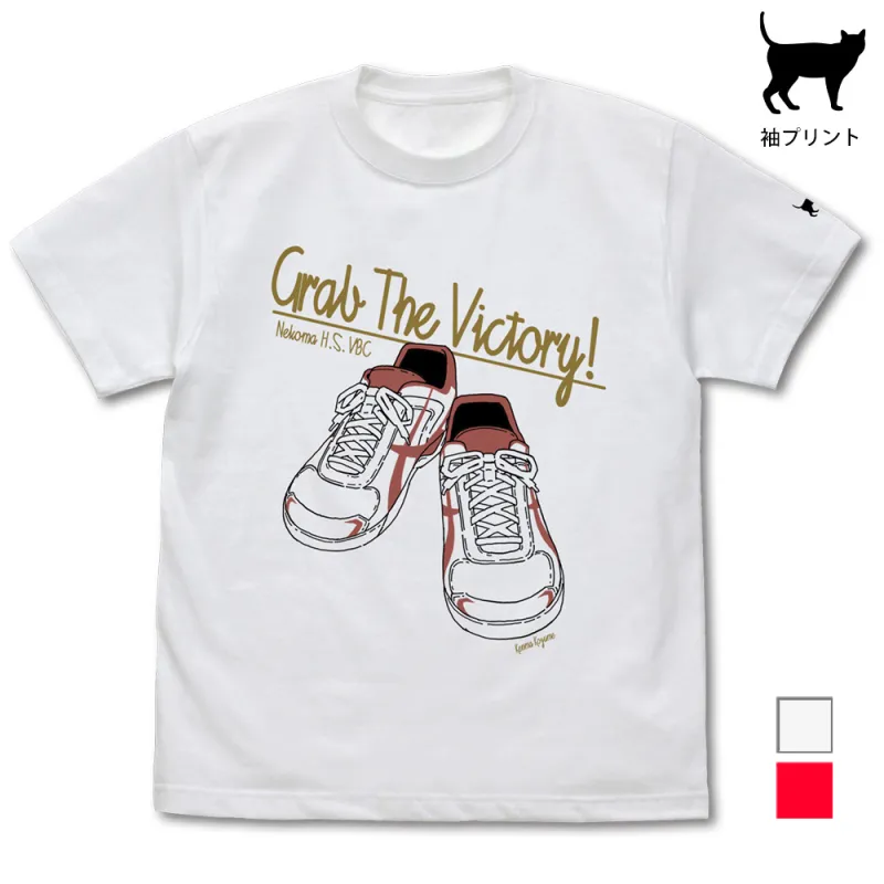 孤爪研磨シューズ Tシャツ/WHITE-S