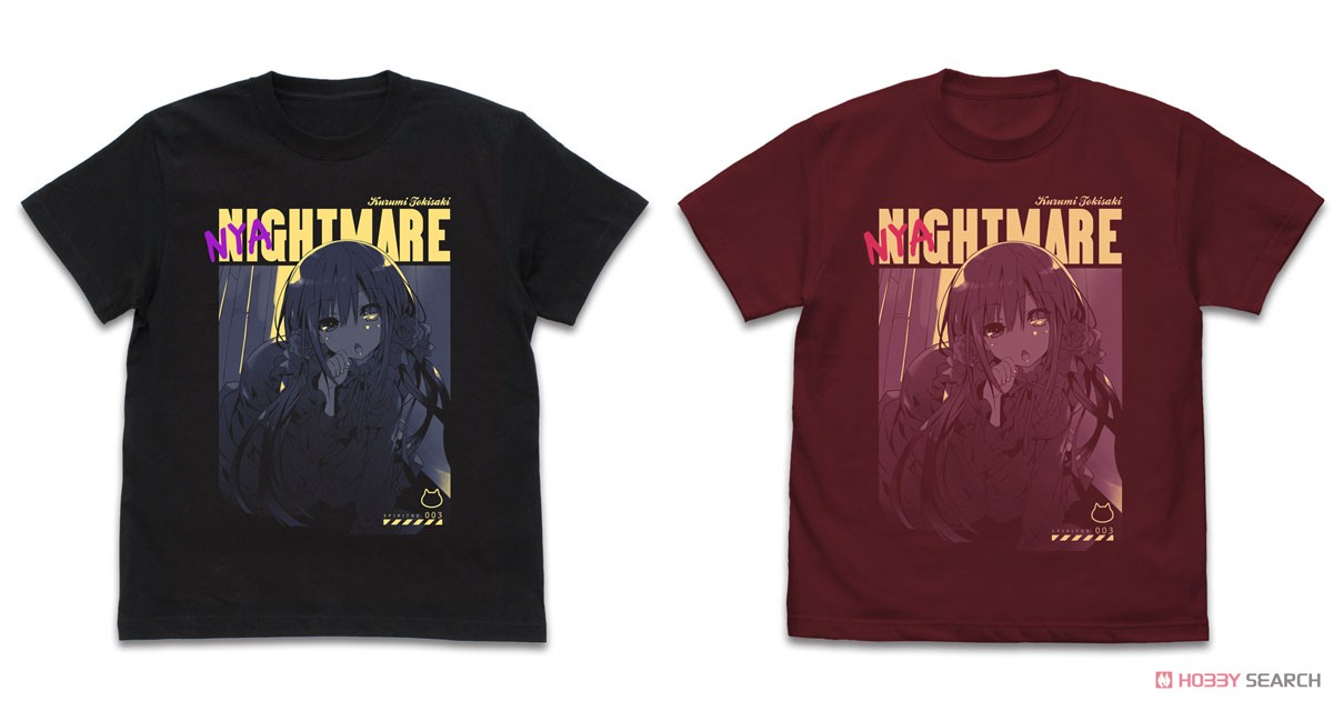 時崎狂三 Tシャツ “にゃいとめあVer./BLACK-L 3