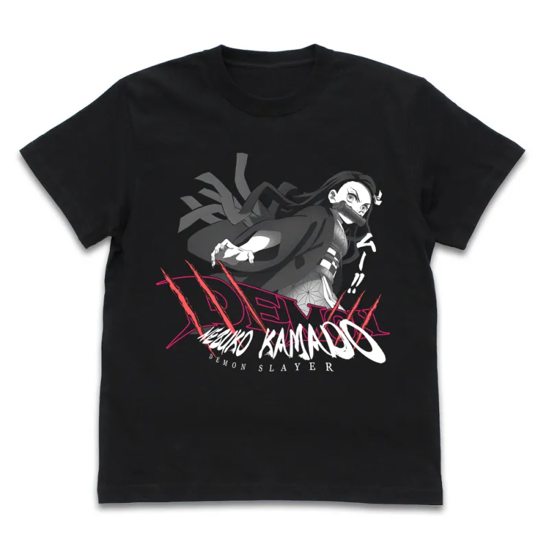 無限列車編 禰豆子 Tシャツ/BLACK-L