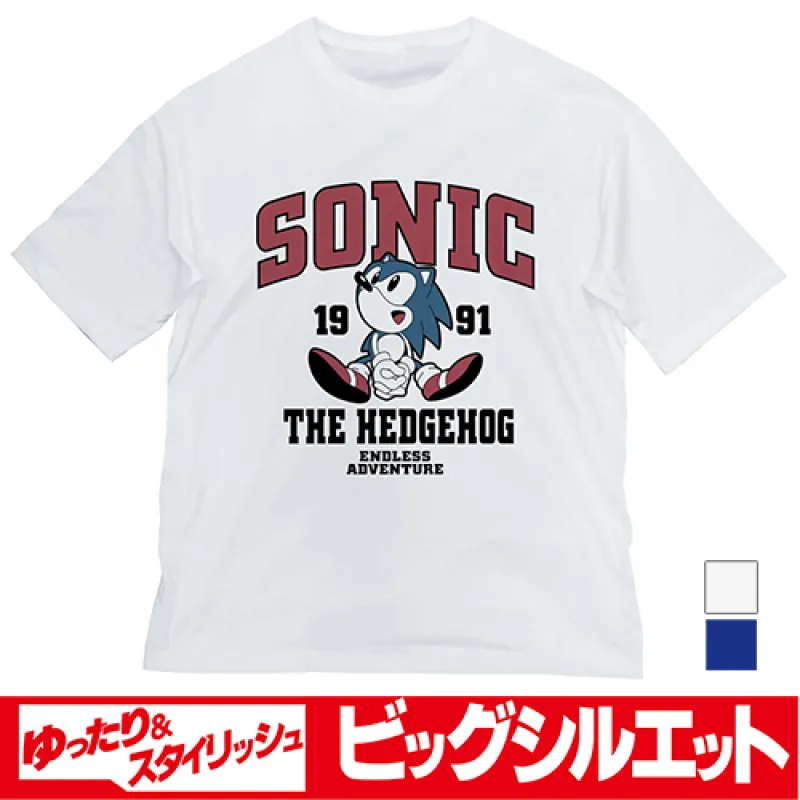 クラシックソニック ビッグシルエットTシャツ/WHITE-XL