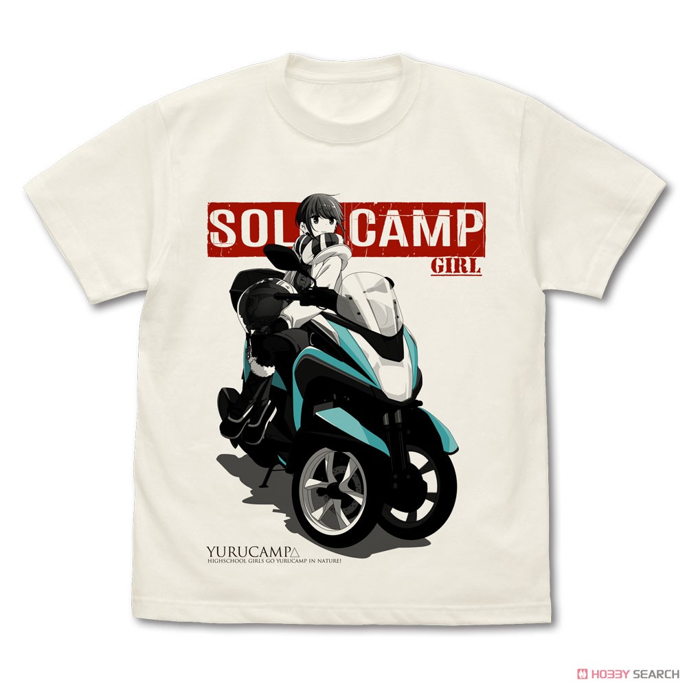 志摩リンと三輪バイク Tシャツ/VANILLA WHITE-XL 2