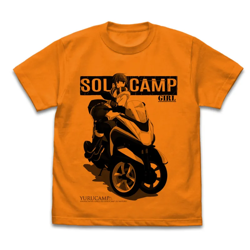 志摩リンと三輪バイク Tシャツ/ORANGE-S