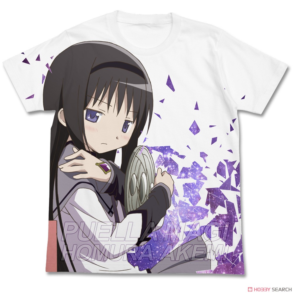 暁美ほむら フルグラフィックTシャツ ver2.0/WHITE-XL 2