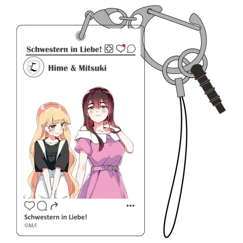 私の百合はお仕事です! SNS風アクリルマルチキーホルダー