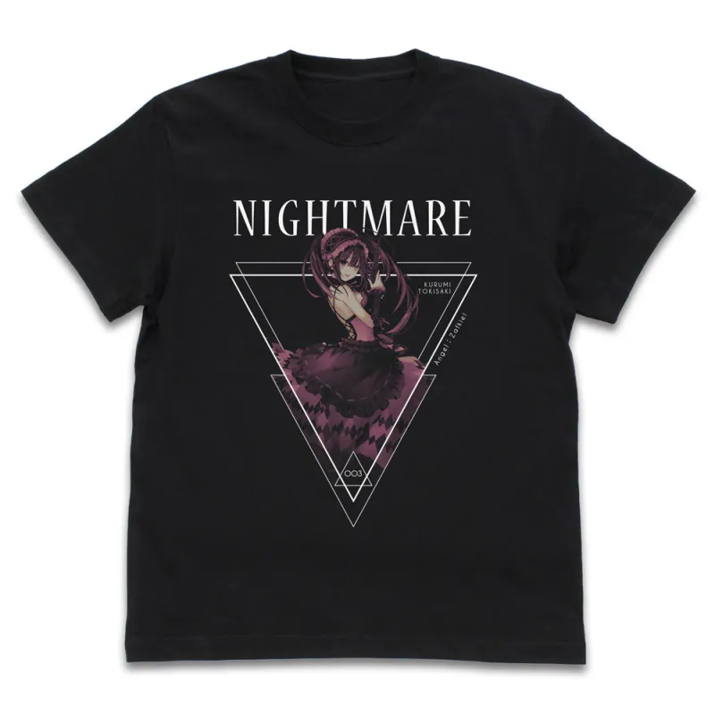 原作版 <ナイトメア>時崎狂三 Tシャツ/BLACK-L