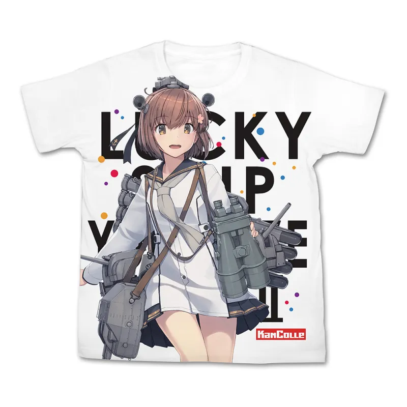 雪風改二 フルグラフィックTシャツ/WHITE-L