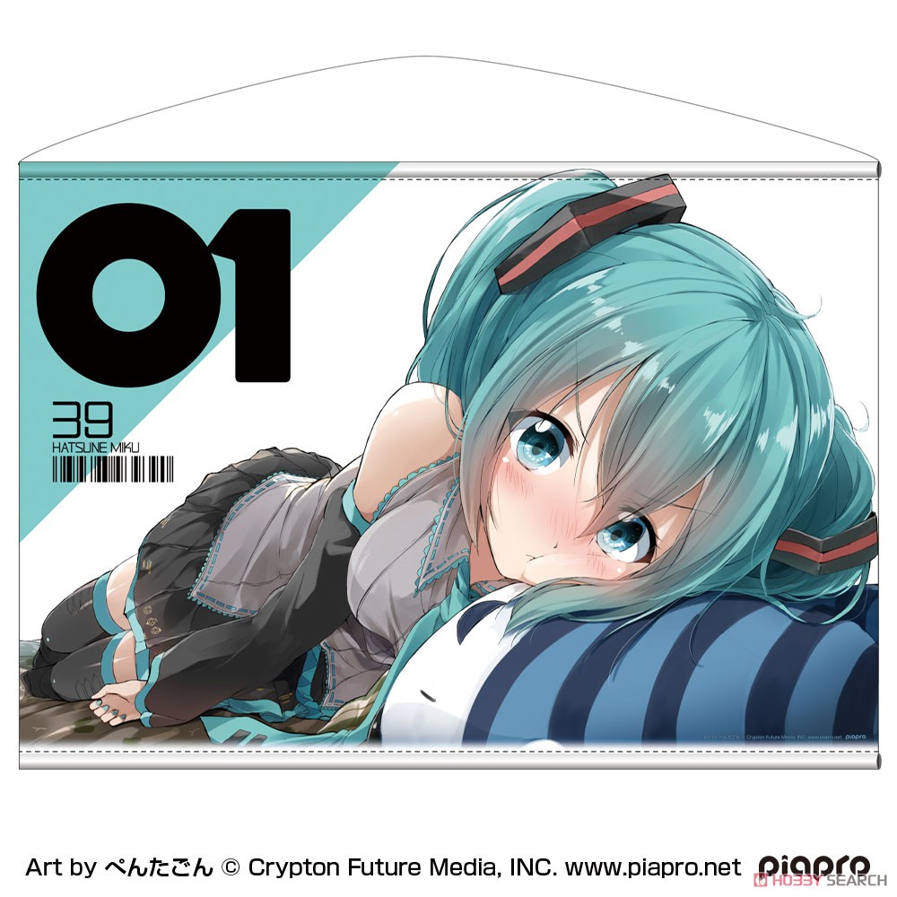 初音ミク 横型B2タペストリー ぺんたごん Ver. 2