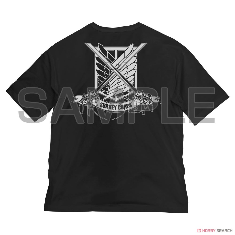 調査兵団 ビッグシルエットTシャツ/BLACK-XL 2