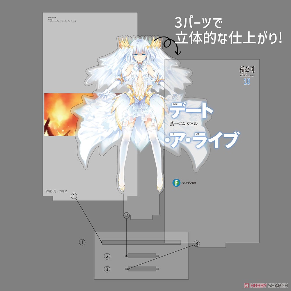 鳶一エンジェル カバーデザインアクリルスタンド 4