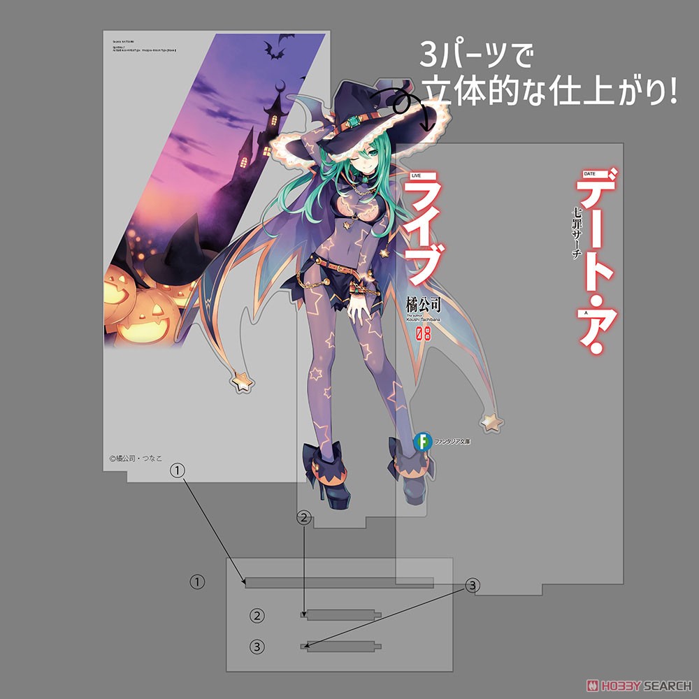 七罪サーチ カバーデザインアクリルスタンド 4