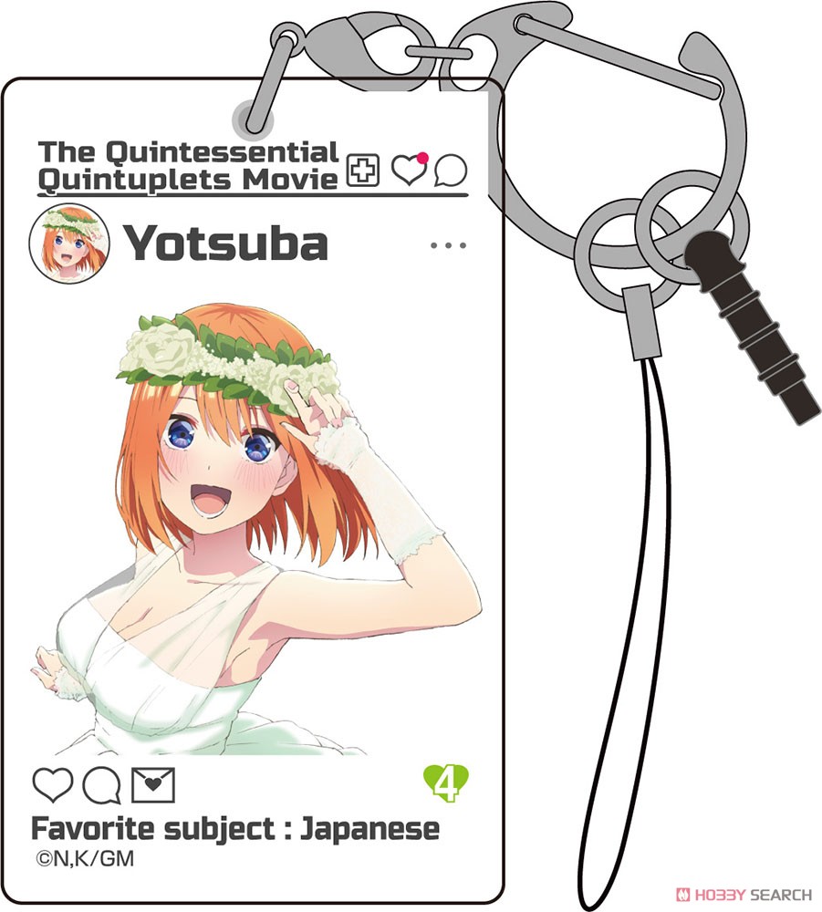 中野四葉 SNS風アクリルマルチキーホルダー 2