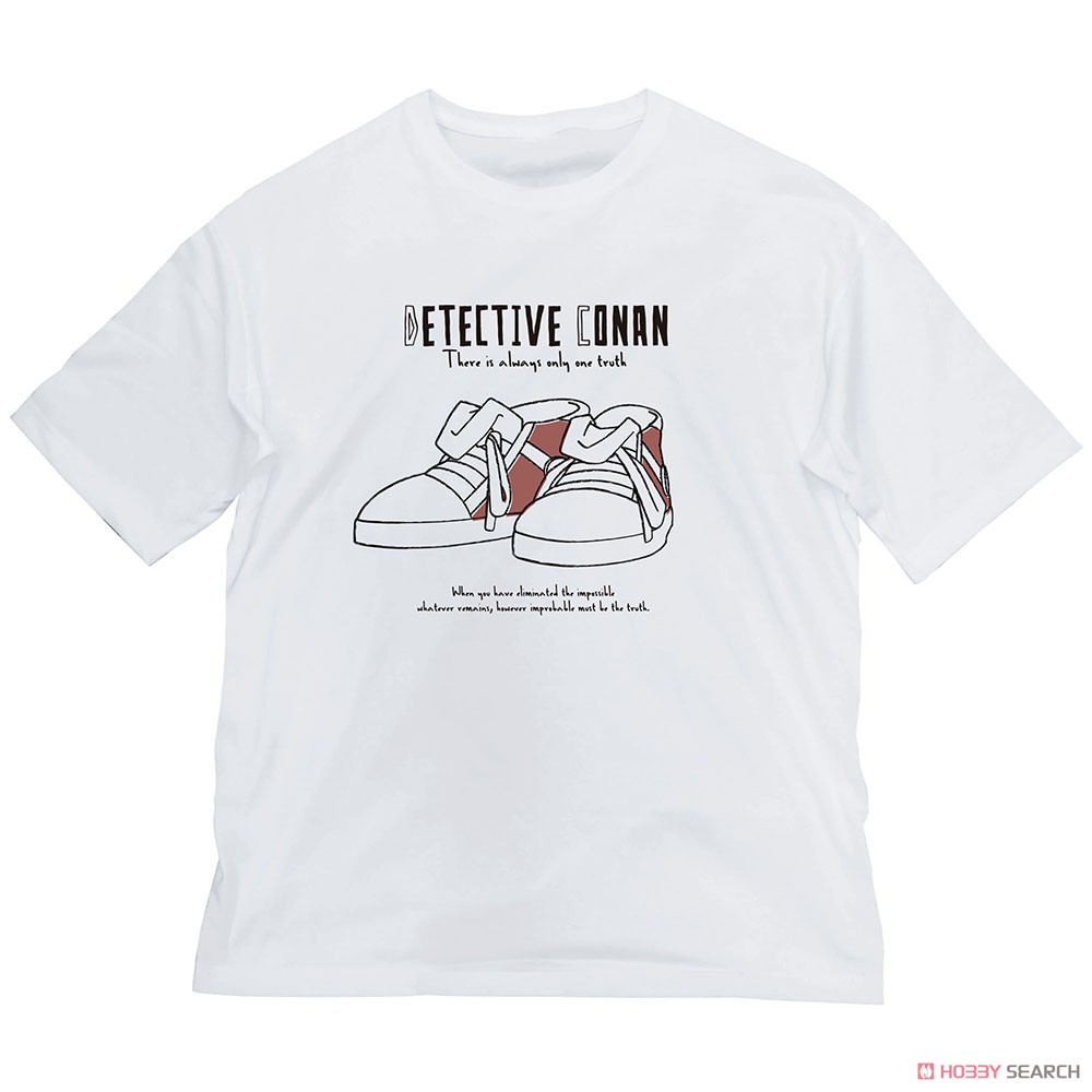 コナンのキック力増強シューズ ビッグシルエットTシャツ/WHITE-L 2