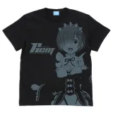 レム オールプリントTシャツ/BLACK-L 1