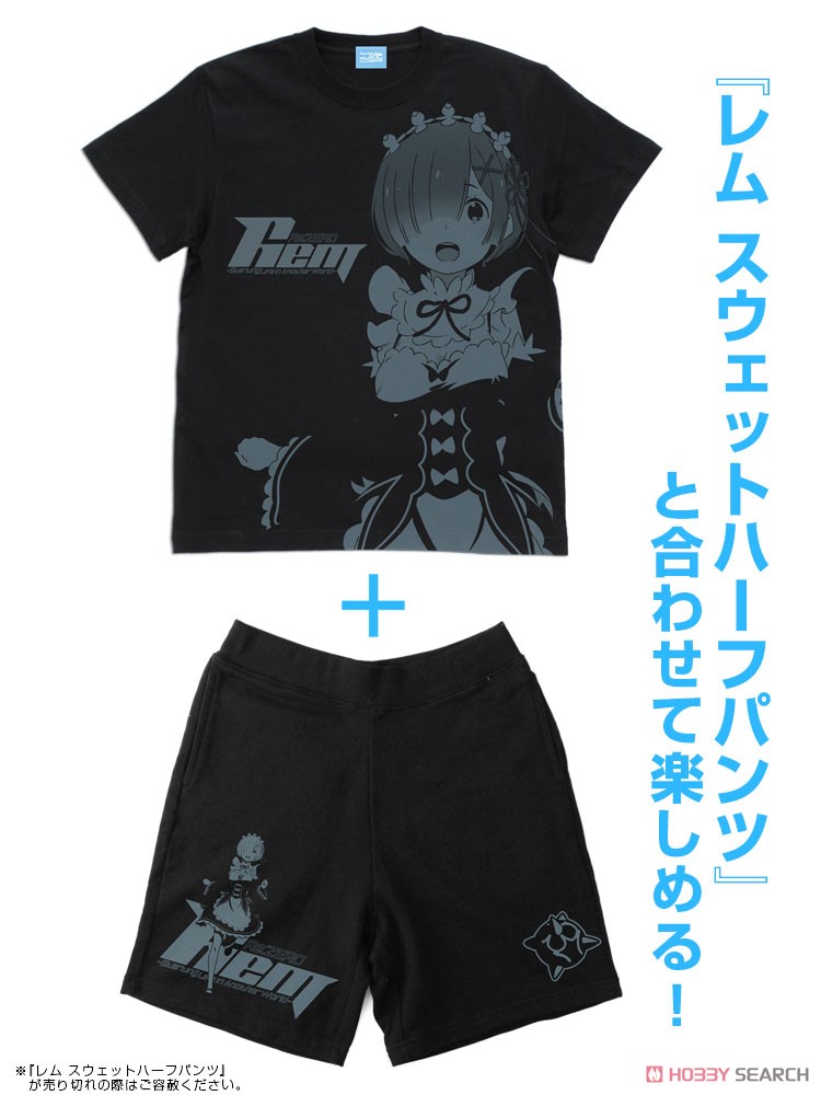 レム オールプリントTシャツ/BLACK-XL 3