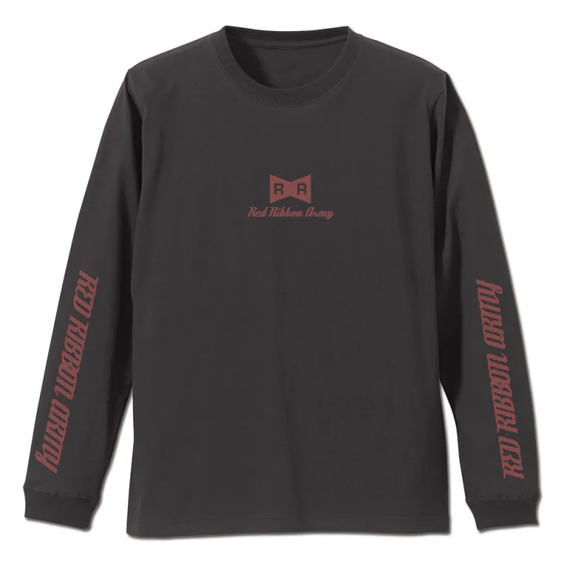 レッドリボン軍 袖リブロングスリーブTシャツ/SUMI-XL