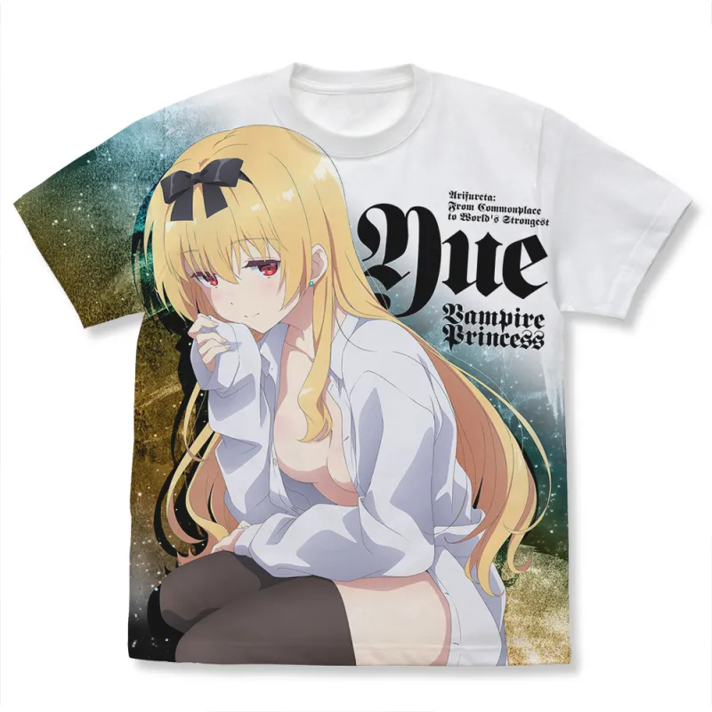 描き下ろしユエ フルグラフィックTシャツ/WHITE-L