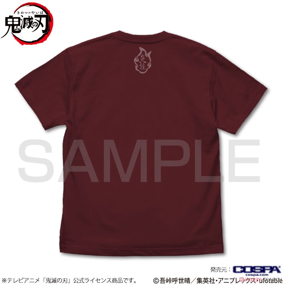 心を燃やせ Tシャツ/BURGUNDY-S 3
