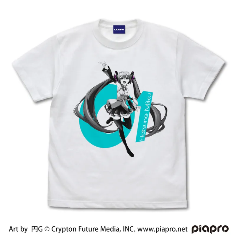 初音ミク Tシャツ 円G Ver./WHITE-L