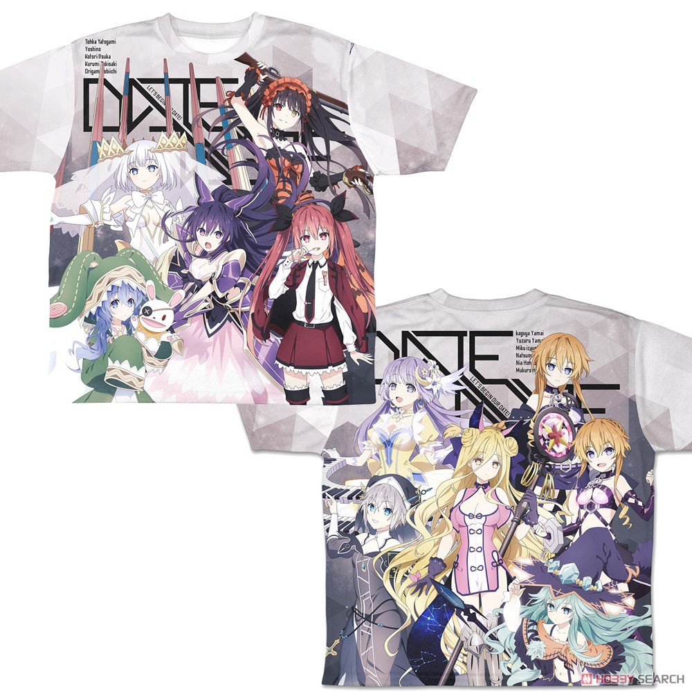 デート・ア・ライブIV ヒロイン集合 両面フルグラフィックTシャツ/XL 2