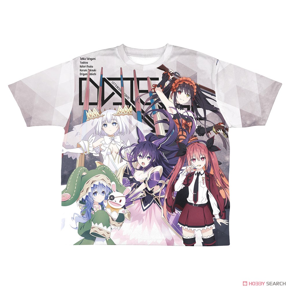 デート・ア・ライブIV ヒロイン集合 両面フルグラフィックTシャツ/XL 3