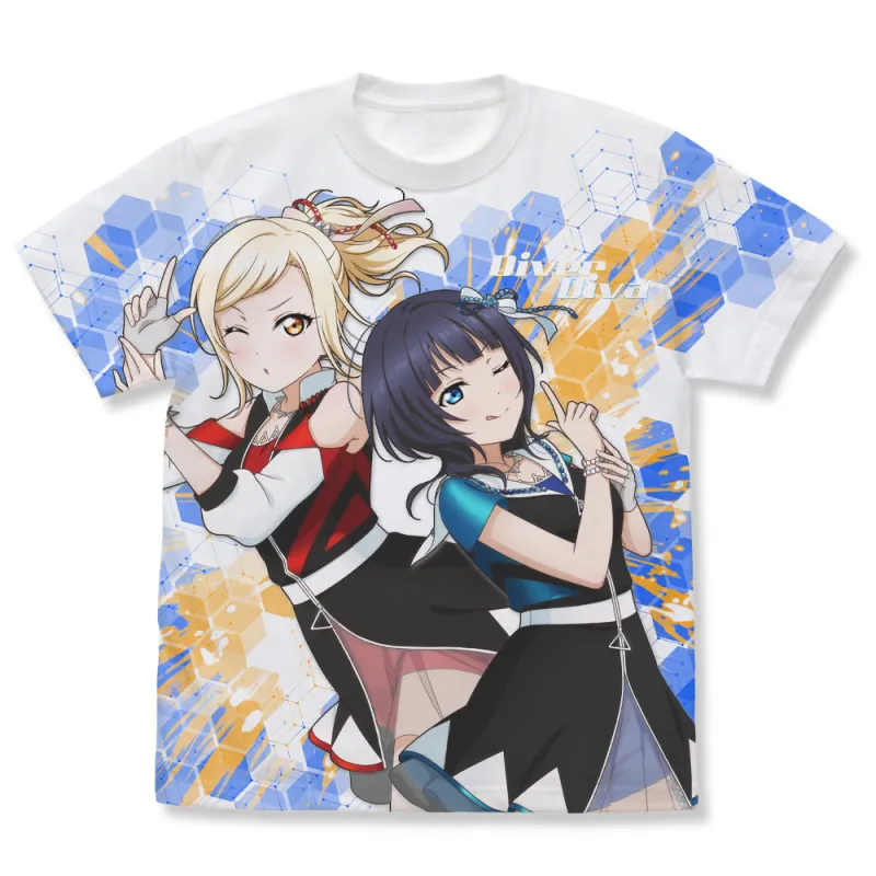 DiverDiva フルグラフィックTシャツ/WHITE-M