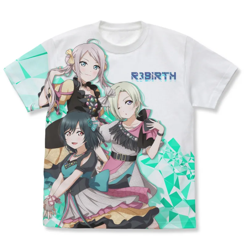R3BIRTH フルグラフィックTシャツ/WHITE-L