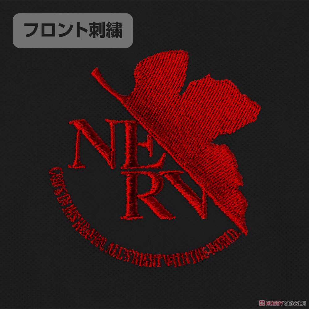 NERV 刺繍ポロシャツ/BLACK-XL 4