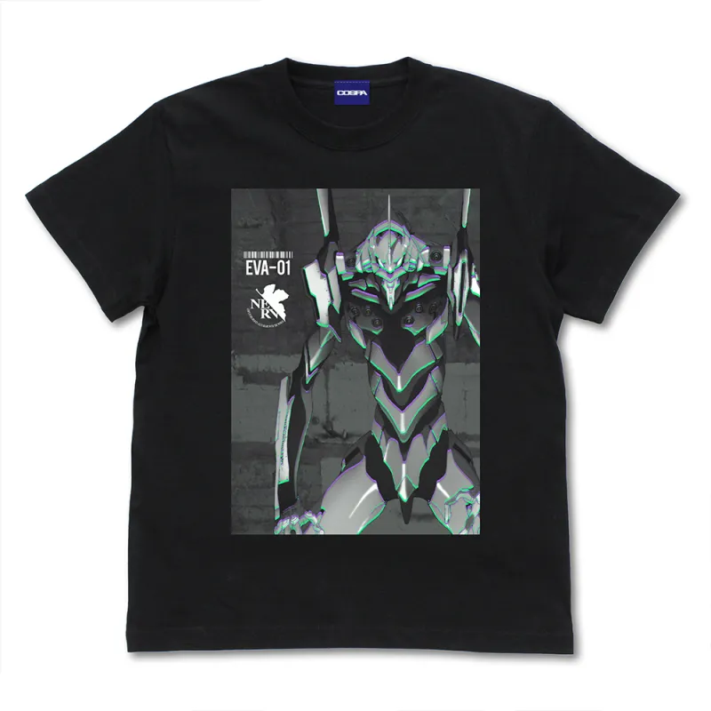 エヴァ初号機 エフェクトビジュアルTシャツ/BLACK-S