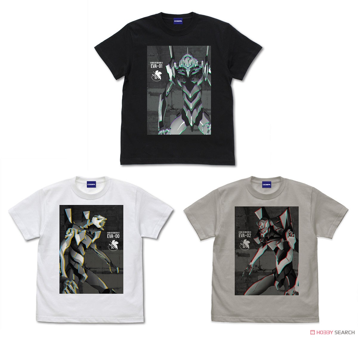 エヴァ零号機 エフェクトビジュアルTシャツ/WHITE-M 3