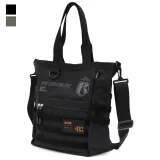 レッドショルダー ファンクショナルトートバッグ/BLACK 1
