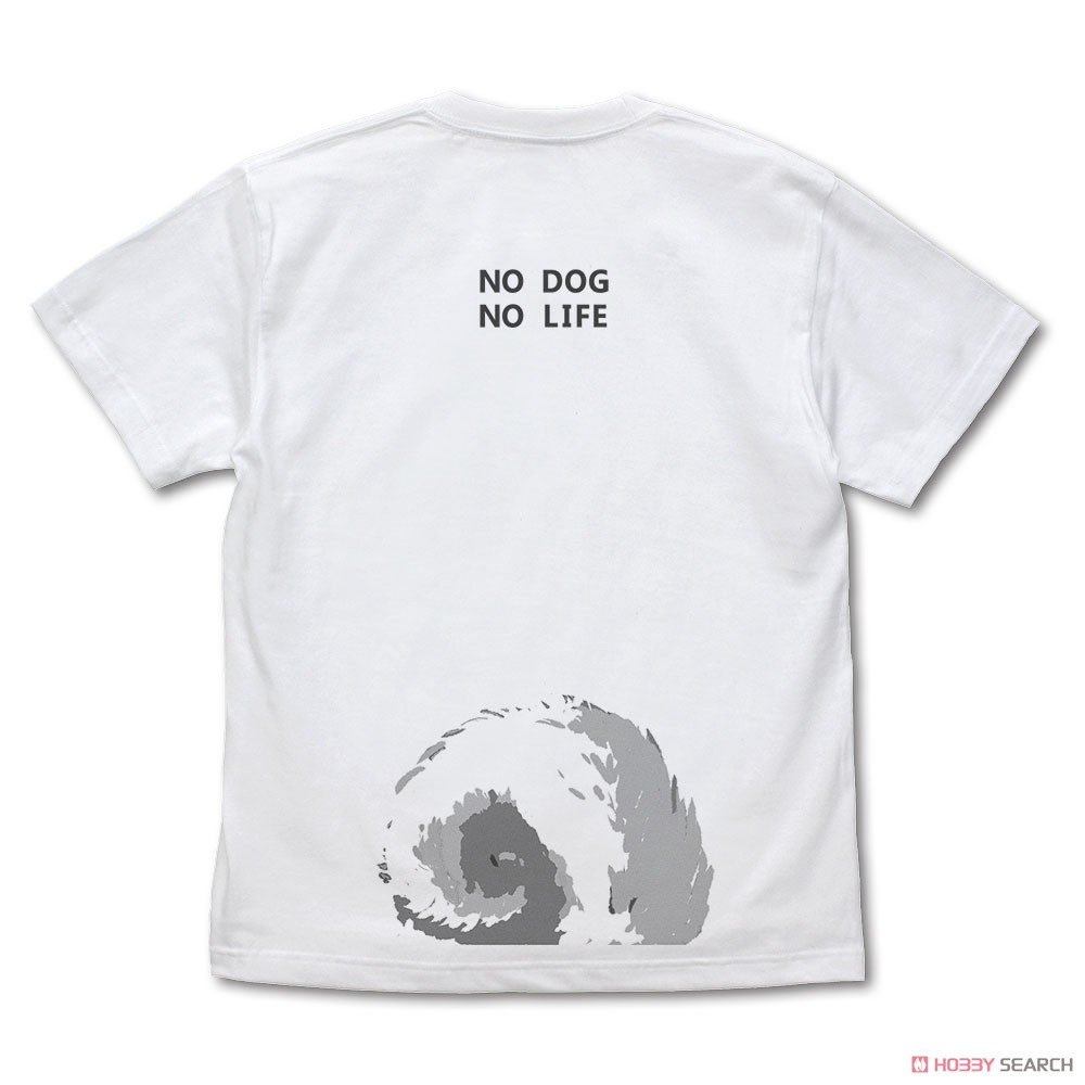 石原雄先生デザイン ハルさん突撃 Tシャツ 黒柴ver./WHITE-M 3