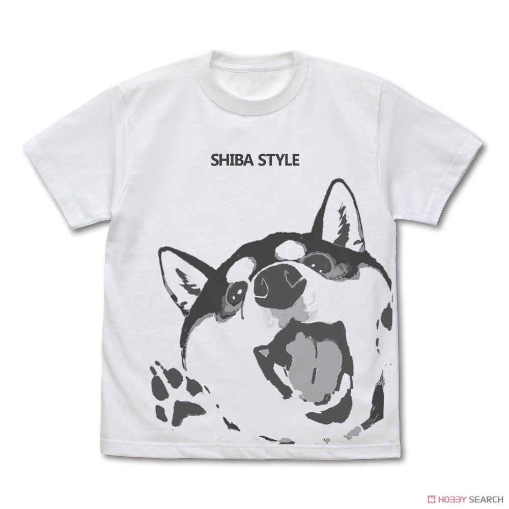 石原雄先生デザイン ハルさん突撃 Tシャツ 黒柴ver./WHITE-XL 2