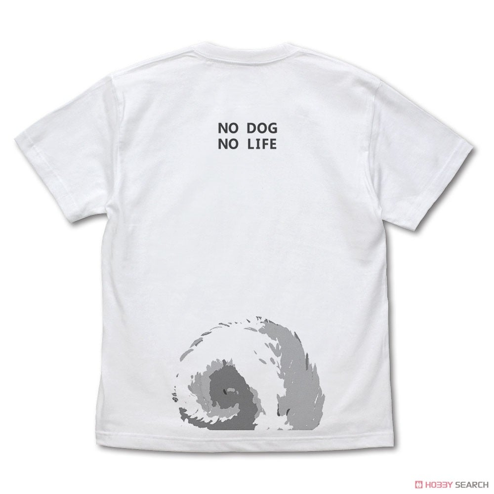 石原雄先生デザイン ハルさん突撃 Tシャツ 黒柴ver./WHITE-XL 3