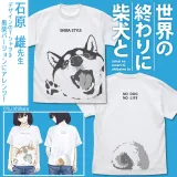石原雄先生デザイン ハルさん突撃 Tシャツ 黒柴ver./WHITE-XL 1