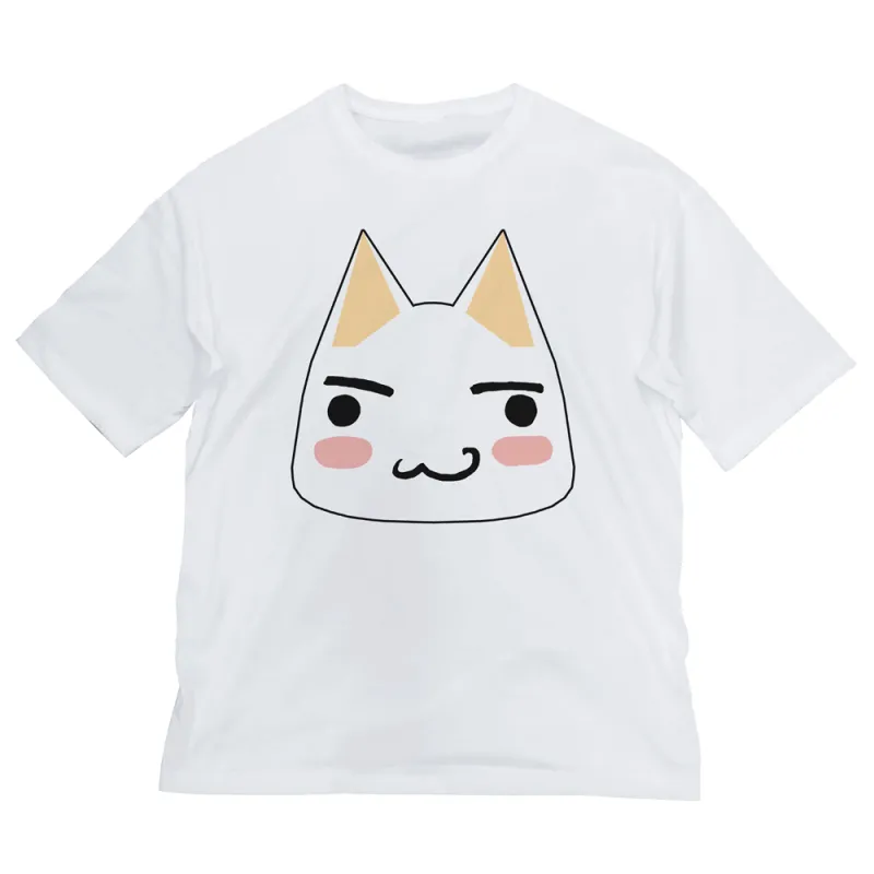どこでもいっしょ トロ フェイス ビッグシルエットTシャツ/WHITE-XL
