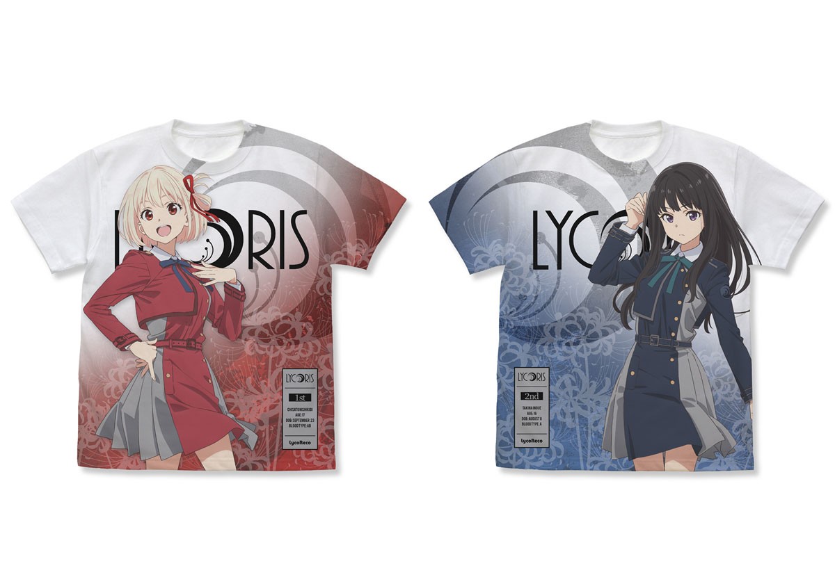 錦木千束 フルグラフィックTシャツ/WHITE-L 3
