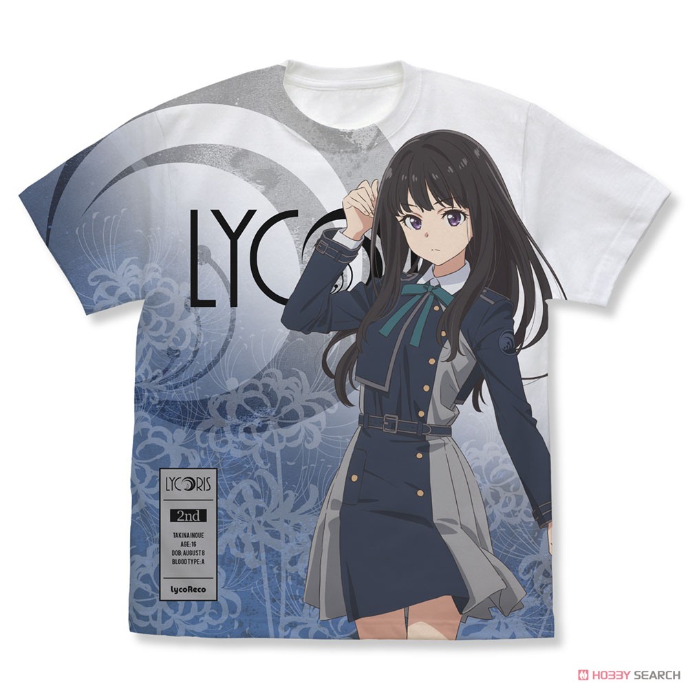 井ノ上たきな フルグラフィックTシャツ/WHITE-L 2
