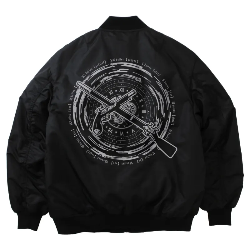 時崎狂三『刻々帝<ザフキエル>』 MA-1ジャケット/BLACK-L
