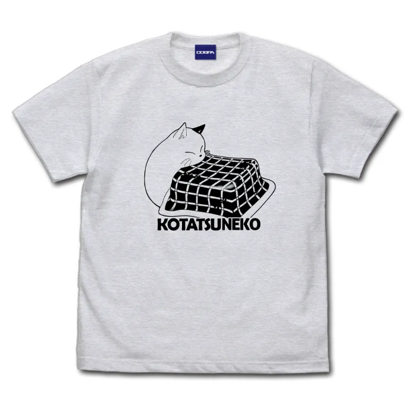 コタツネコ Tシャツ/ASH-S