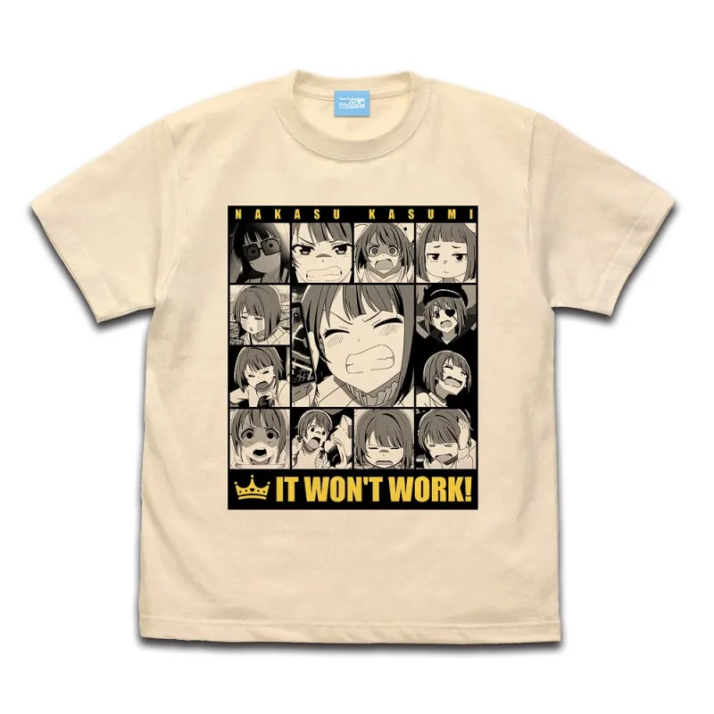 中須 かすみ エモーショナルTシャツ/NATURAL-S