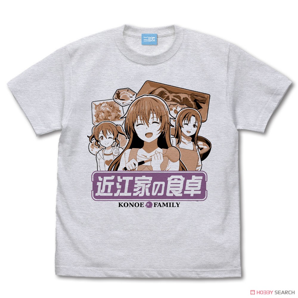近江 彼方 エモーショナルTシャツ/ASH-S 2