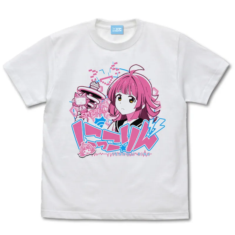 天王寺 璃奈 エモーショナルTシャツ/WHITE-M