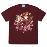 鐘 嵐珠 エモーショナルTシャツ/BURGUNDY-XL 1