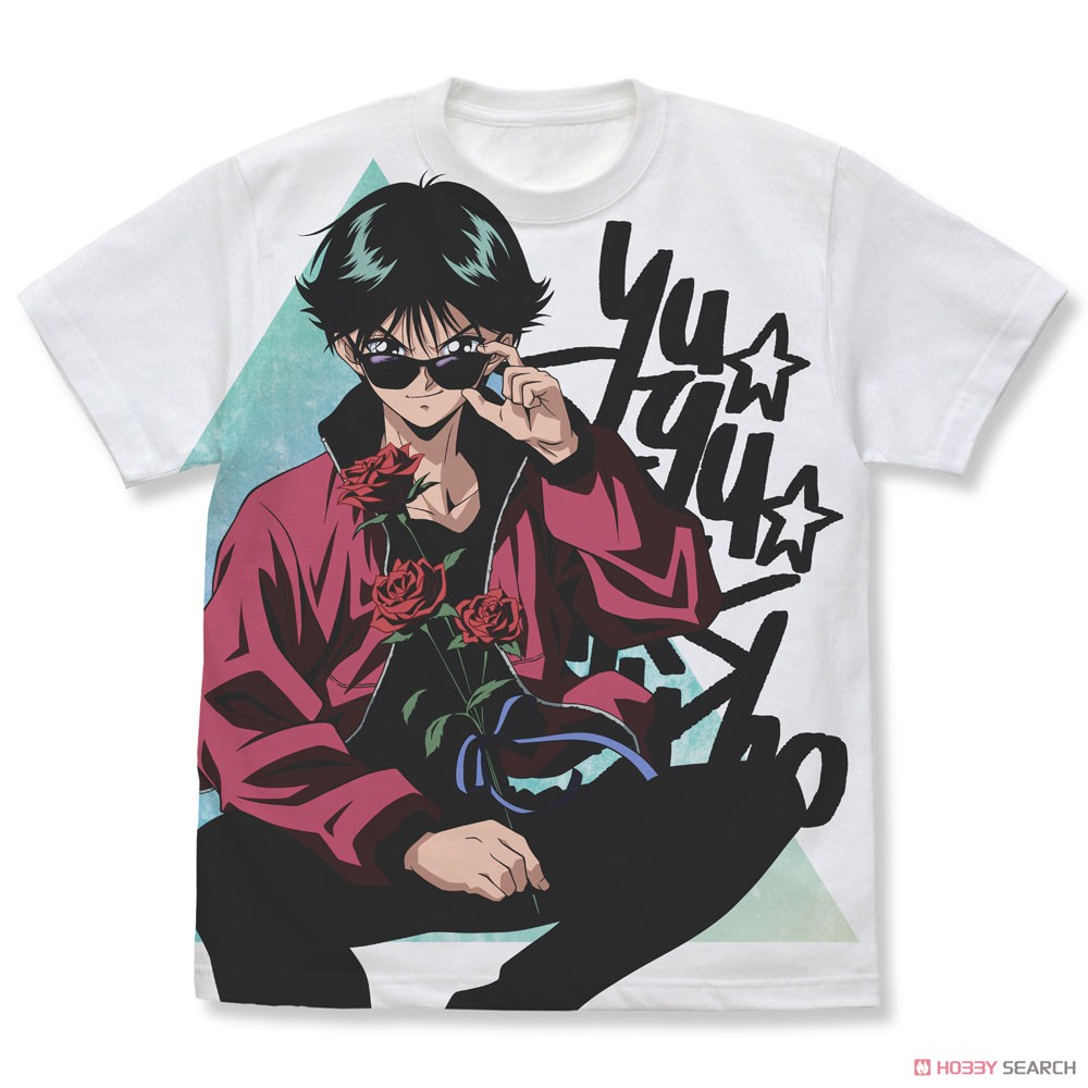 描き下ろし 浦飯幽助 フルグラフィックTシャツ 花束Ver./WHITE-L 2