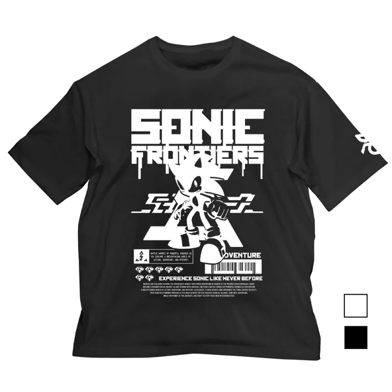 ソニックフロンティア ビッグシルエットTシャツ/BLACK-L
