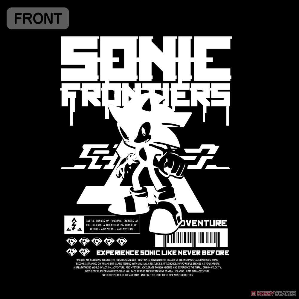 ソニックフロンティア ビッグシルエットTシャツ/BLACK-XL 3