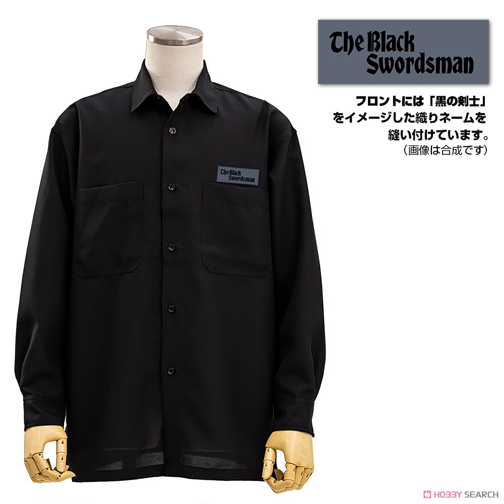 黒の剣士 刺繍シャツ/BLACK-M 3