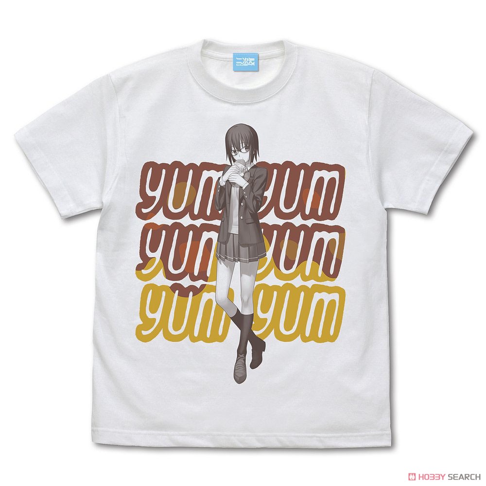 シエルのカレーパンもぐもぐ Tシャツ/WHITE-M 2